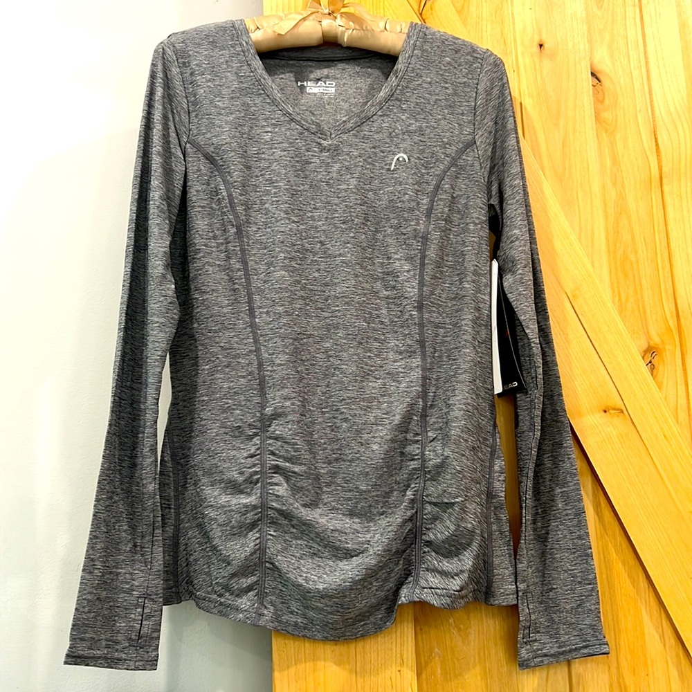 Head activewear long sleeve gray space dye women’s size extra small
